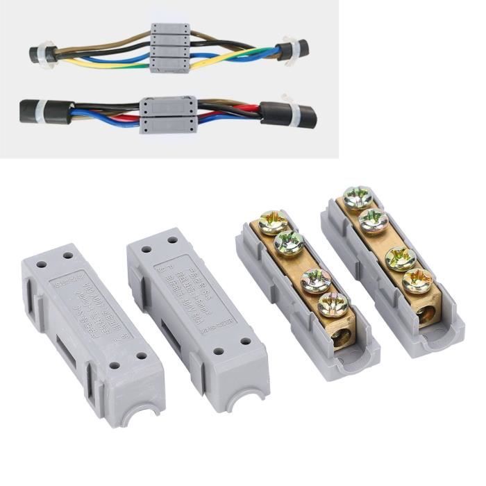 Connecteurs D'épissure En Ligne 2 Ports - Pour Fils Aluminium Vers Cuivre, Section 2-14 AWG, Lot De 6 Pièces