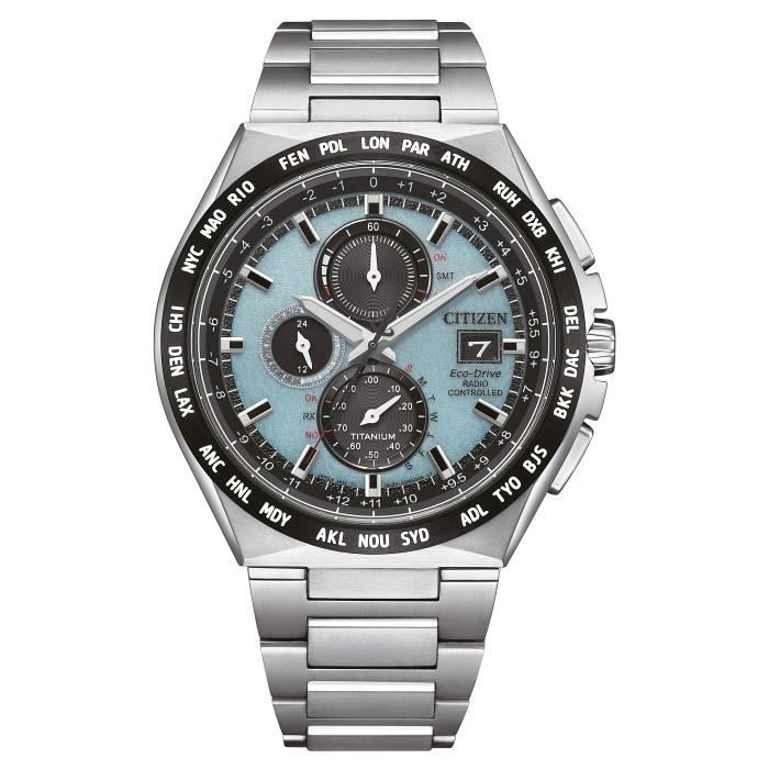 Montre Hommes Citizen - AT8238-84M - Titane Argent - Etanche 10 Atm