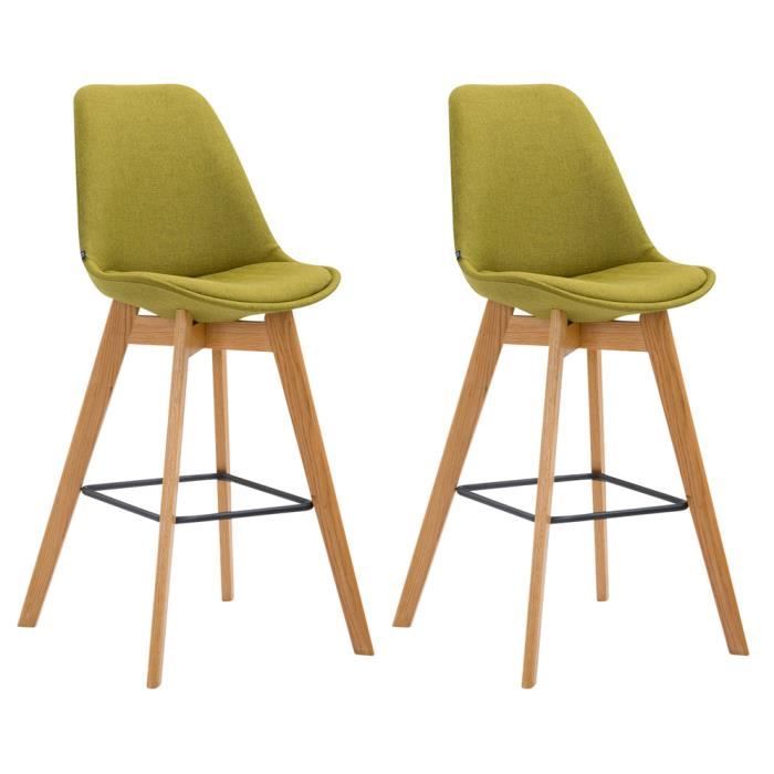 Lot De 2 Tabourets De Bar Jerry En Similicuir - Hauteur Réglable, Pivotant 360°, Dossier Confort