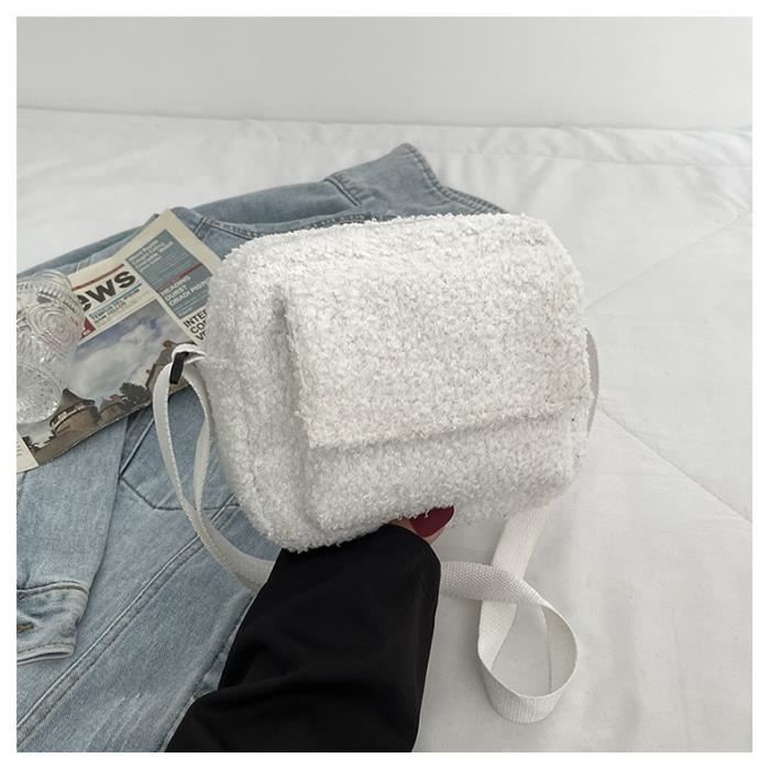 Sac à Bandoulière En Peluche - Sac Shopping Novateur, 22x10 Cm, Neuve Avec étiquettes, Parfait Pour Un Cadeau Mignon
