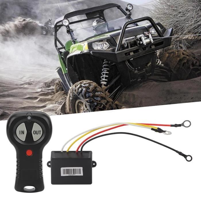 Kit Télécommande Treuil Sans Fil 12V 434MHz - Commande Universelle Pour ATV, SUV, Camion
