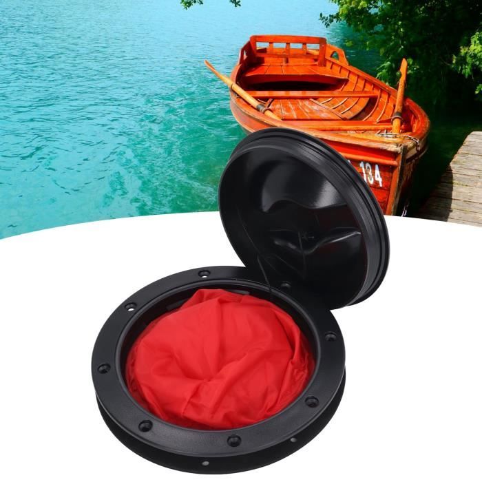 Sac Étanche Pont Kayak 39x29cm - Rangement Sec Pour Paddle, Surf Avec Crochets (Noir)