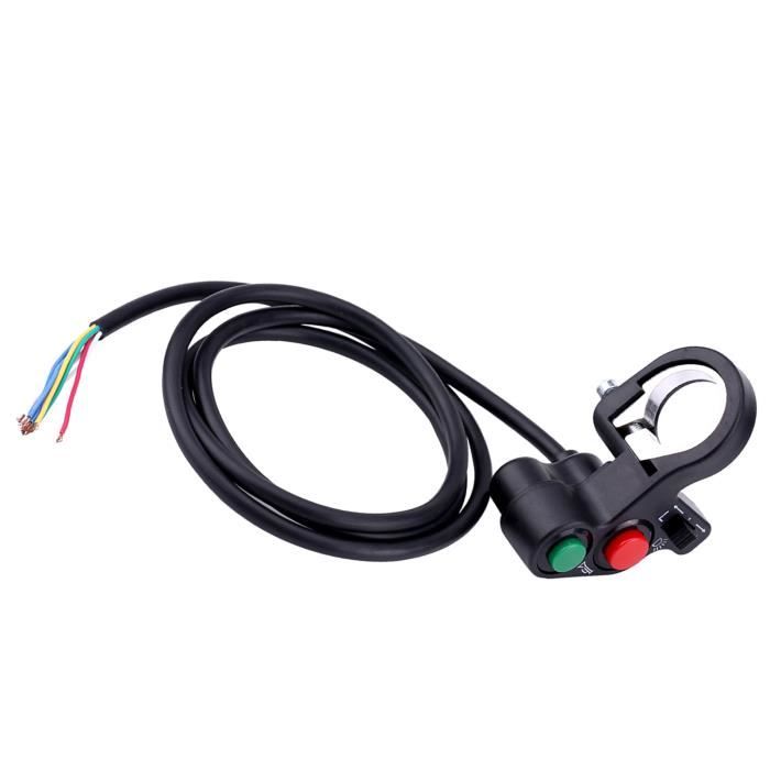 Bouton Poussoir Universel Pour Moto, Guidon 22mm, Installation Rapide - Neuf, Origine Japon
