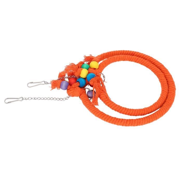 Hamac Balançoire Pour Oiseaux En Acier Inox - Anti-mastication, Grille Ventilée - Pour Perroquet, Perruche - 10