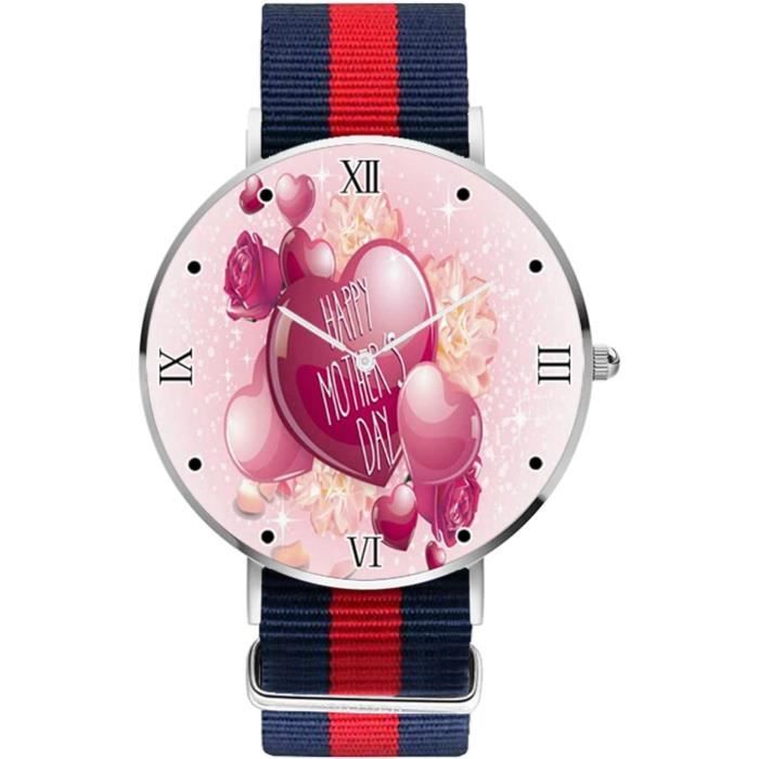 Montre à Quartz Pour Femme Eternity - Cadran Goldtone, Bracelet Tressé En Cuir Marron - Occasion Avec Traces D'usure