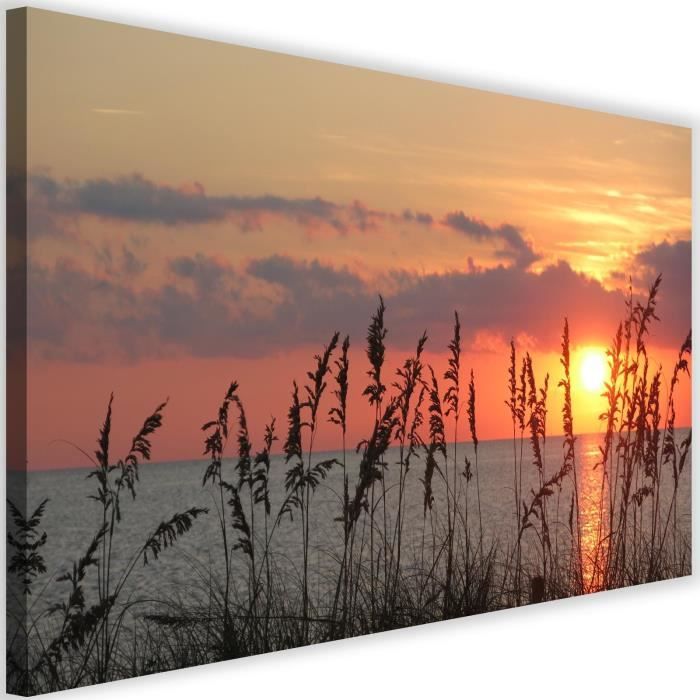 Tableau Décoration Murale coucher de soleil 60x40 cm Impression sur ...