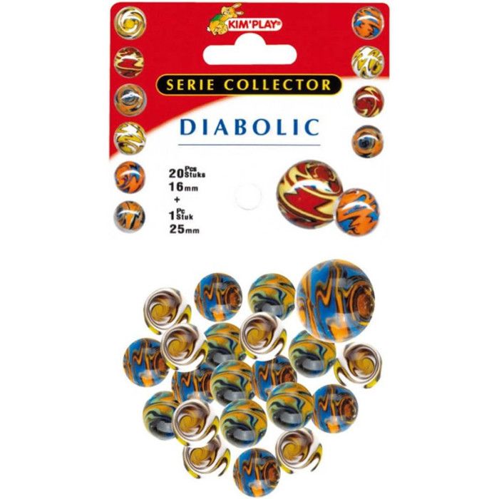 Billes Diabolic KIMPLAY - 20 billes + 1 callot -