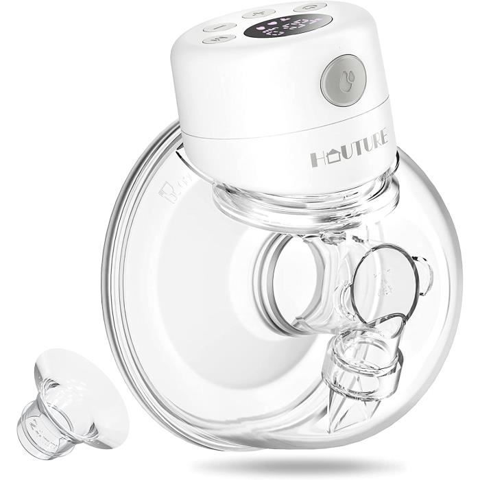 Tire Lait Electrique Main Libre, Silencieux et Lndolore, Tire Lait à 2 Modes et 9 Niveaux