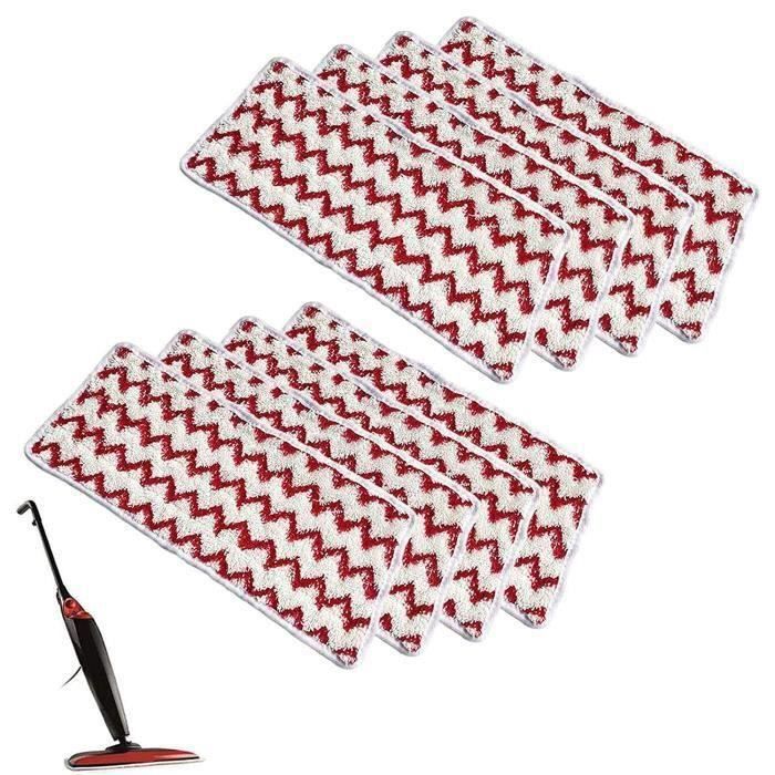 Lot De 6 Housses Microfibre Pour Nettoyeur Vapeur Vileda Steam XXL/PLUS XXL - Lavables & Réutilisables - 43x39 Cm