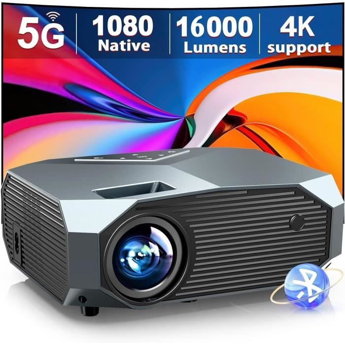 Vidéoprojecteur Bluetooth Wifi 1080p 4K 10000 Lumens Full HD