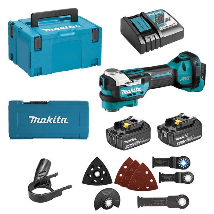 Outil multifonction MAKITA DTM52RFJX1 18V 2 x 3 0 Ah - vue 2