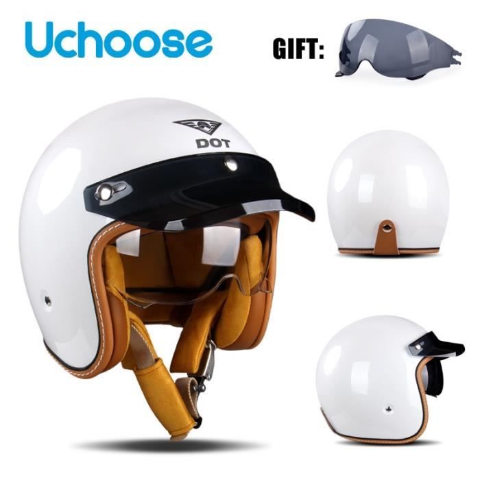 Casque Moto Demi-coque M35 Mil-Tec – Style Biker Chopper, Noir, Déco Oldtimer