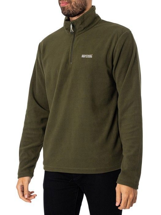 pull-over technique thompson - regatta - homme - vert - respirant - randonnée - manches longues