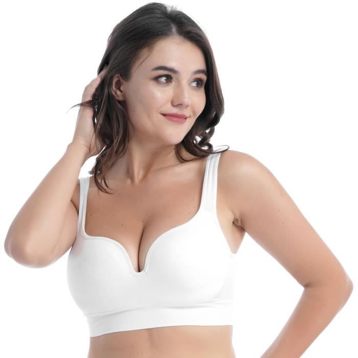 Soutien-gorge Sport Femme Leversic - Sans Armatures - Rembourré - Taille S-XL