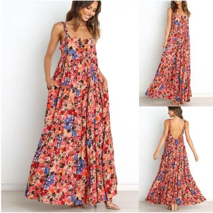 Ensemble Robe Décontractée Imprimé Manches Lanterne Tempérament
