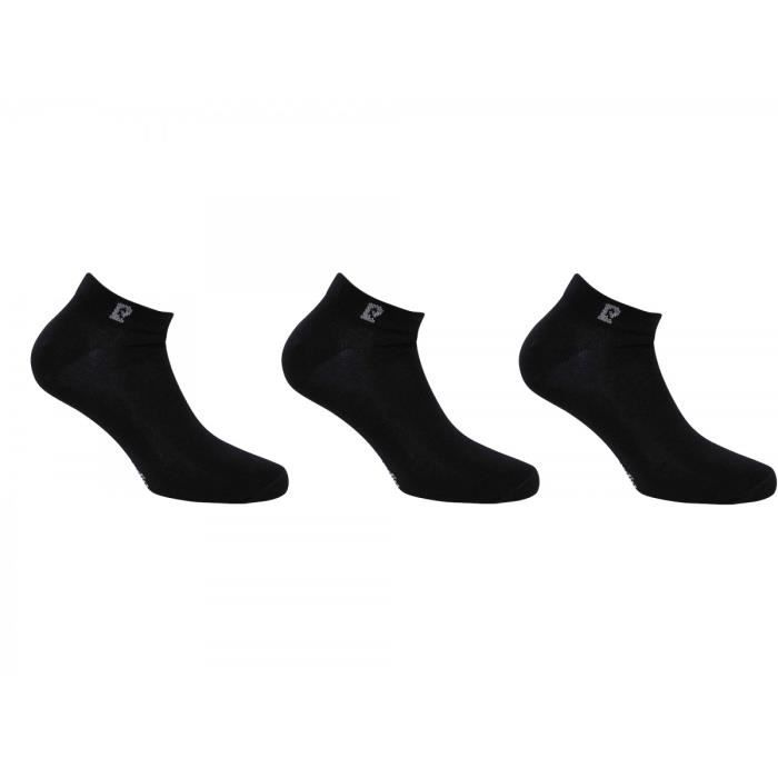 Pierre Cardin Chaussettes invisibles Pack 3 Sneakers Noir, Noir, Noir Homme