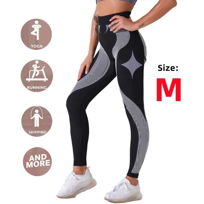 Legging De Sudation Pour Femme - Grandes Tailles - Taille Haute - Pour Sport, Yoga, Fitness - Matière Polyester/Élasthanne