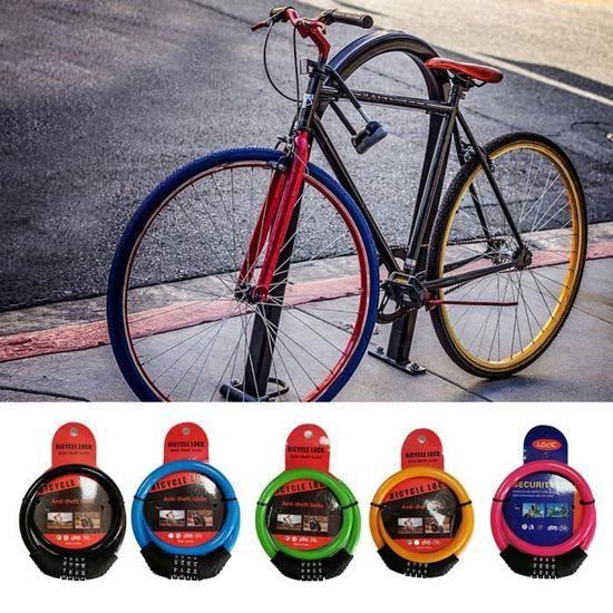 Antivol à Combinaison Pour Vélo - Haute Sécurité - Avec 4