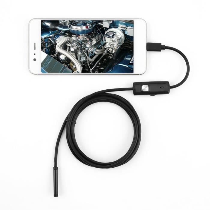 Achetez 1m Fil Micro Usb + Type-c + Endoscope Usb 7mm Coms Outil  D'inspection de L'objectif de la Caméra - Fil Dur de Chine