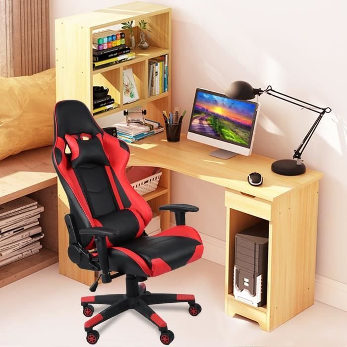 Fauteuil De Bureau Gaming Chaise De Jeu Durable Confortable