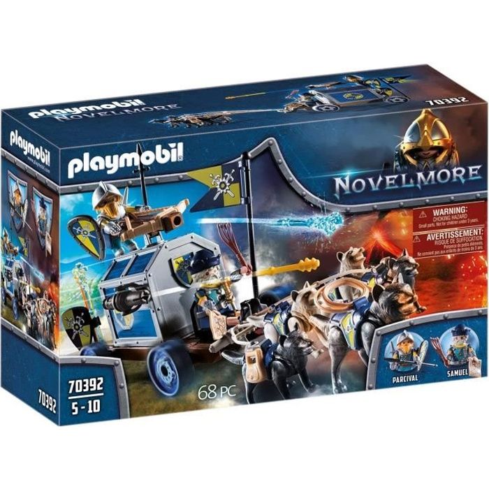 Playmobil Novelmore Char Du Tresor Des Chevaliers Novelmore Cdiscount Jeux Jouets