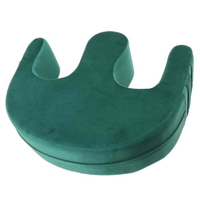 Oreiller Gonflable Anti-Escarres En U Pour Retournement Patient - Aide Au Nursing Pour Personnes Âgées, Paralysées Ou Alitées - Bleu Foncé 40x50x13 Cm