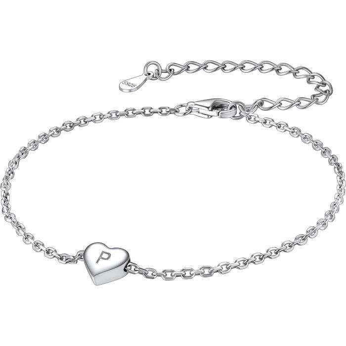 PROSILVER Bracelet De Cheville Femme Argent 925 - Chaîne De