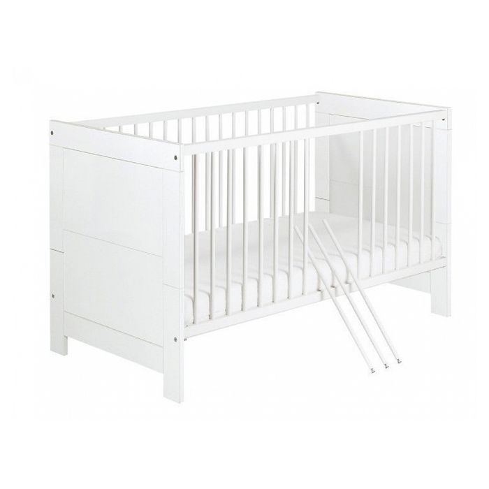 Schardt 04 790 02 02 Lit Bebe 70x140 Hetre Massif Laque Blanc Nordic White L 145 X H 85 X P 77 Cm Cdiscount Puericulture Eveil Bebe
