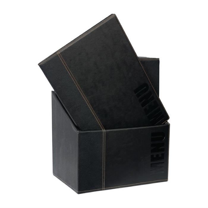 Porte-Menu Contemporain A4 avec Boîte de Rangement - Lot de 20 - Securit