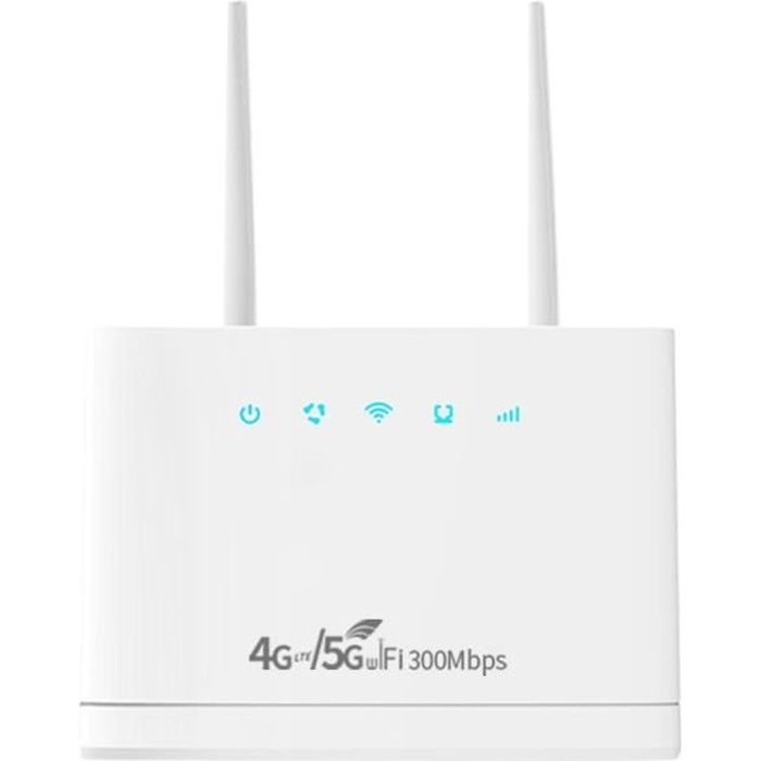 R311Pro Sans Fil 4G-5G Wifi Routeur Sans Fil 300Mbps Carte SIM Prise  EuropéEnne