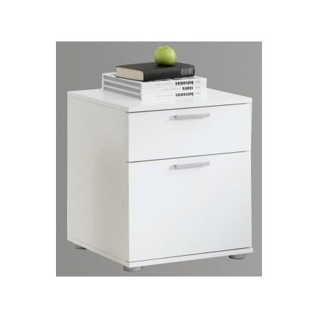 Chevet 2 tiroirs - FMD - Swithome Jack Blanc - Bois - Contemporain - Design
