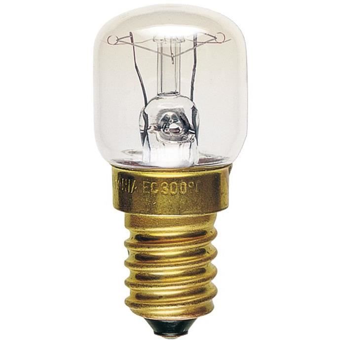 10 Pygmy Ampoule T22 15 W pour four à micro-ondes Petit culot à vis Edison E14s