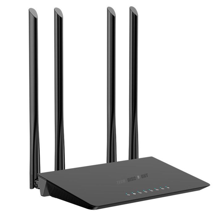Routeur sans fil – TD® – Gigabit – 1200 Mbps – Couverture 100 mètres – Refroidissement poreux