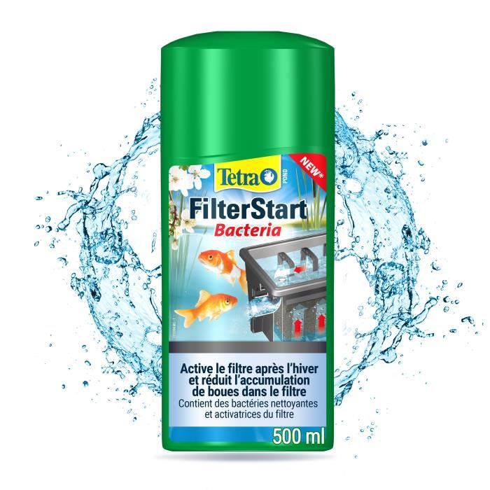 Traitement biologique pour bassin - TETRA - FilterStart - bactéries filtrantes vivantes - réduit ammonium et nitrite