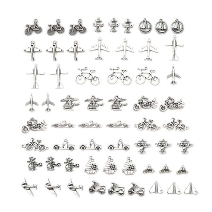 SUPERFINDINGS 20 Pcs Charms Animaux Marins - Crabe, Dauphin, Baleine, Tortue, Hippocampe En Alliage Placage Or/Platine, Pour Bijoux DIY