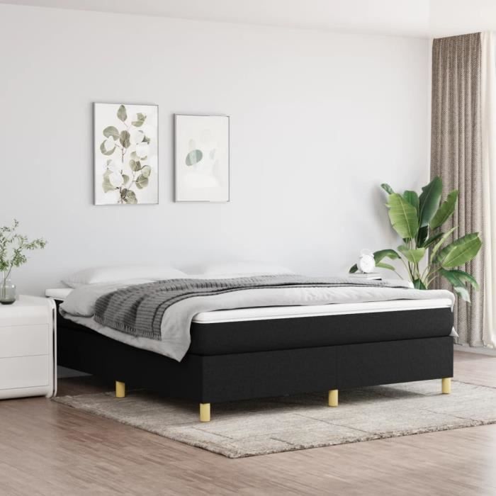 Sommier tapissier - TMISHION - PAL3120979 - Noir - 180x200 cm - Lattes de contreplaqué