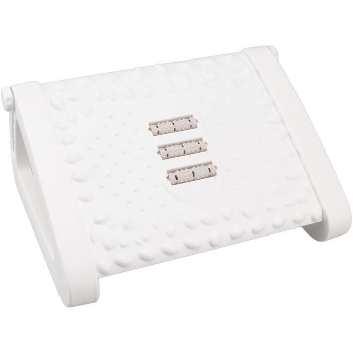 Repose-pieds Sous Bureau Réglable En Hauteur - Texture Massage, 6 Niveaux - En PP Robuste, Pour Bureau Ou Maison (rose)