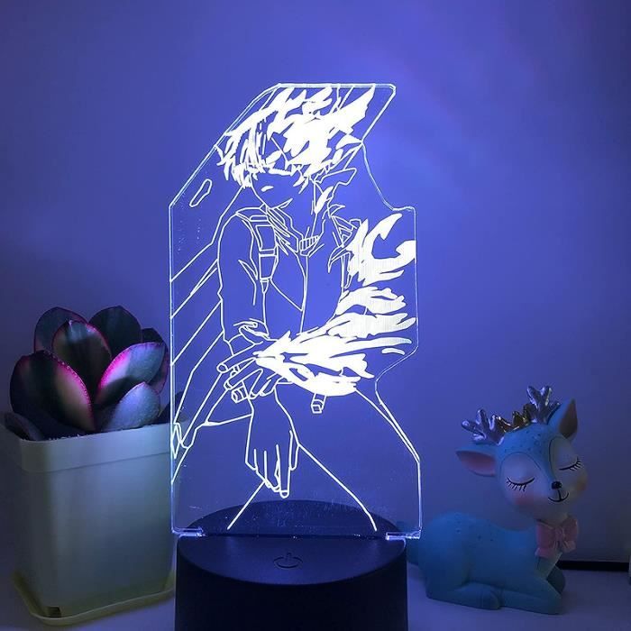 Lampe 3D LED L'Attaque Des Titans - Eren Jaeger - 16 Couleurs - Télécommande - NEUVE