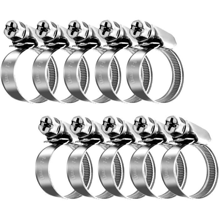 Lot De 30 Colliers De Serrage Inox 304 Réglables 16-25mm - Pour Tuyaux, Plomberie Et Auto