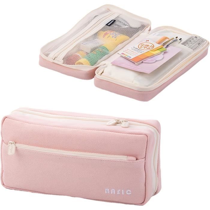 Trousse à Crayons Capybara Marron – 5 Compartiments, Tissu Oxford, Design Kawaii, Pour École, Bureau Ou Cadeau
