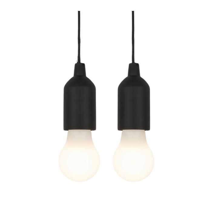 VENTEO Lampe LED Sans Fil À Tirette X 2 LED Chambre Adaptée Espaces Sans Prise Électrique