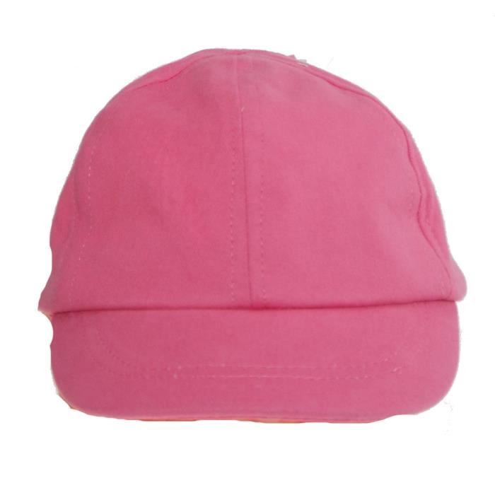 1 Casquette Chapeau Bebe Fille Uni Rose Taille 50 Cm 100 Coton Rose Cdiscount Pret A Porter