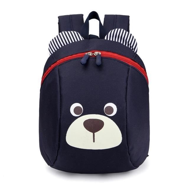 Sac Anti-Perte Dinosaure Pour Tout-Petits Avec Harnais - Sac à Dos Bébé Réglable Bleu Foncé, Confortable Et Sécurisé