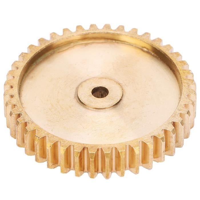 Engrenage Droit Laiton 0,5 Module 34 Dents - Diamètre 18 Mm, épaisseur 5 Mm, Alésage 6 Mm