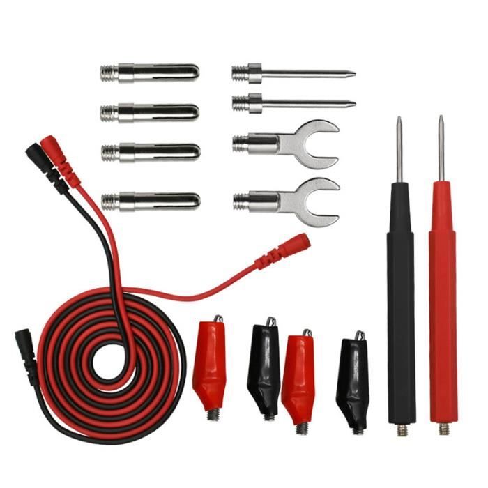 ELECTRICITE MULTIMETRE, 16 in 1 Test LineCâble de test, prise jack