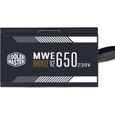 COOLER MASTER MWE Bronze  650W V2  - Alimentation 650W - 230V (Certifiée 80 Plus Bronze Garantie 5 ans) Câbles plats noir-1