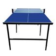 COUGAR - Table de Ping Pong Midi 1800 Portable Bleu - Pieds Réglables-1