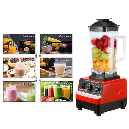 Robot Culinaire Multifonction 1500W 2,5L Avec Blender 2L - Hachoir, Mixeur, Râpe, Broyeur (8 En 1) - 3