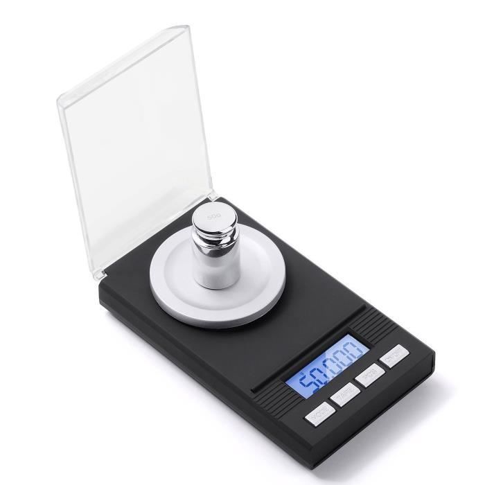 Acheter Balance milligramme numérique professionnelle de haute précision,  Mini Balance électronique de poudre 50g/0.001g