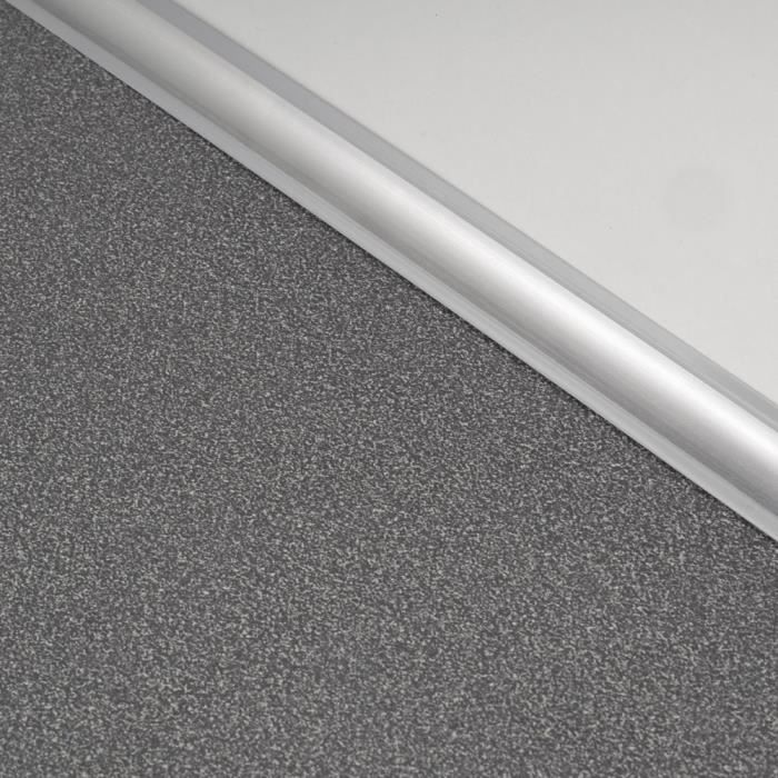 Joint d'étanchéité concave décor aluminium L.315 x l.2.2 cm